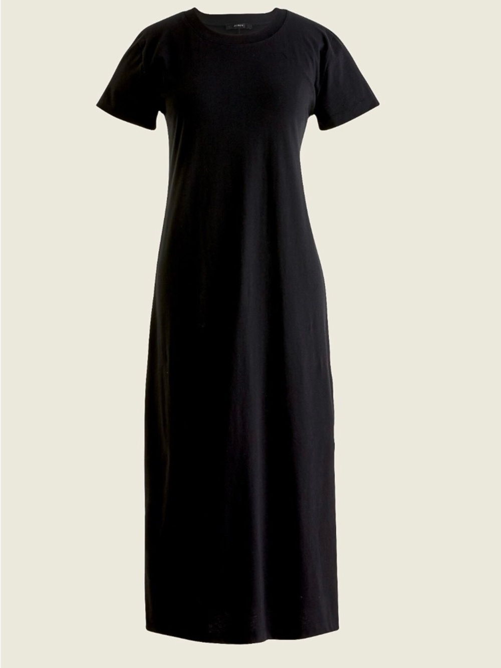 J.Crew Midi T-shirt dress in black size